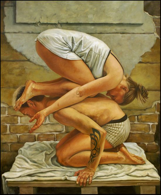 Emma & Erik, Öl auf Leinwand, 115x137 cm