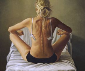 Back painting, Oil on Canvas