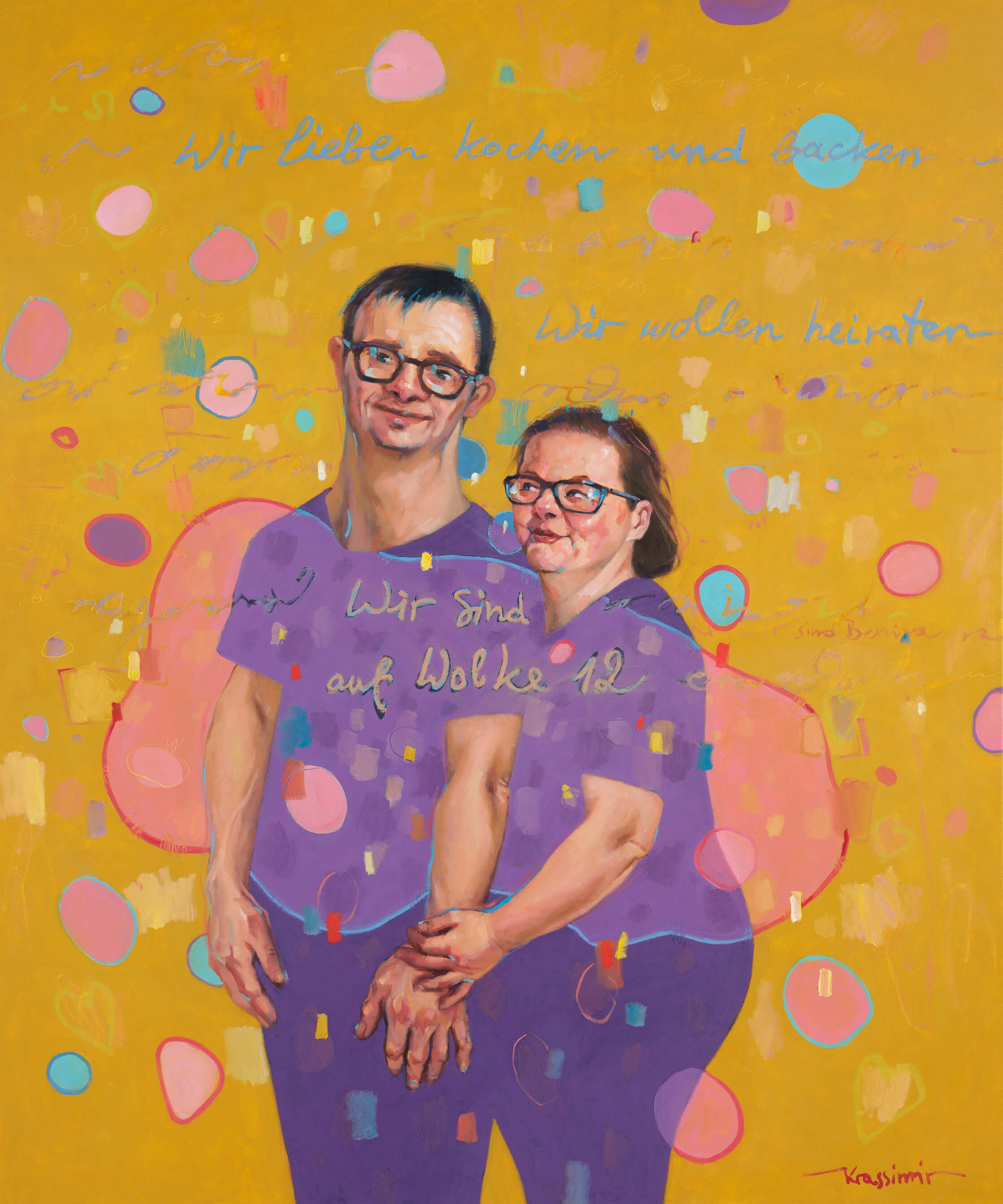 Christian und Beatrice, Öl auf Leinwand, 120x100cm