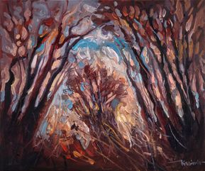 Secrets of the woods # 02, 40x50cm, oil on canvas