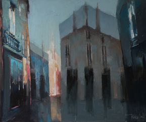 Silent city #2, oil on canvas, 60x80 cm