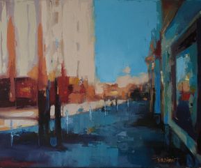 Silent city #3, oil on canvas, 60x80 cm