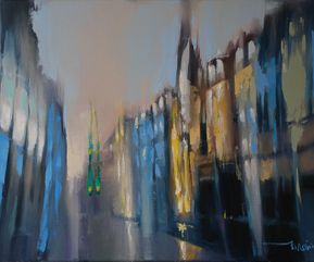 Silent city #1, oil on canvas, 60x80 cm