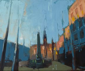 Silent city #4, oil on canvas, 50x70 cm
